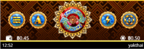 รูปแบบเมนูการกดเล่นเกม สล็อต Yak Thai PGSlot พีจีสล็อต